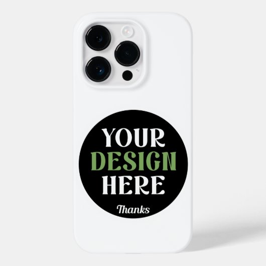 Aangepaste, unieke, slanke & minimalistische Hersh Case-Mate iPhone Case (Achterkant)