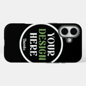 Aangepaste, unieke, slanke & minimalistische Hersh Case-Mate iPhone Case (Achterkant (horizontaal))