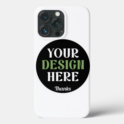 Aangepaste, unieke, slanke & minimalistische Hersh Case-Mate iPhone Case (Achterkant)