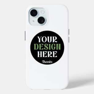 Aangepaste, unieke, slanke & minimalistische Hersh iPhone 15 Case
