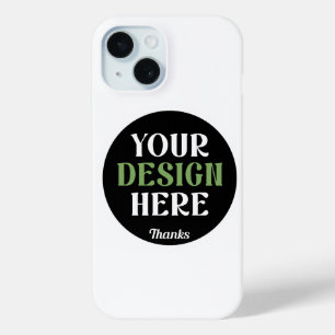 Aangepaste, unieke, slanke & minimalistische Hersh iPhone 15 Case