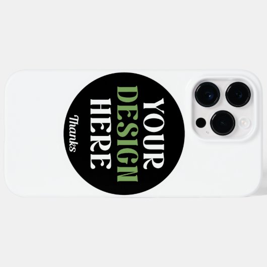 Aangepaste, unieke, slanke & minimalistische Hersh Case-Mate iPhone Case (Achterkant (horizontaal))