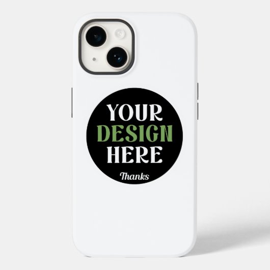 Aangepaste, unieke, slanke & minimalistische Hersh Case-Mate iPhone Case (Achterkant)