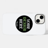Aangepaste, unieke, slanke & minimalistische Hersh Case-Mate iPhone Case (Achterkant (horizontaal))