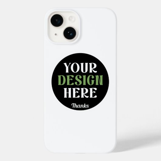 Aangepaste, unieke, slanke & minimalistische Hersh Case-Mate iPhone Case (Achterkant)