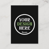 Aangepaste, unieke, slanke & minimalistische Hersh Contactkaartje (Voorkant)