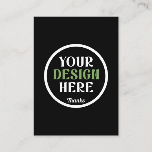 Aangepaste, unieke, slanke & minimalistische Hersh Contactkaartje (Voorkant)