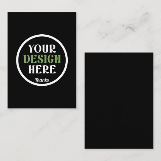 Aangepaste, unieke, slanke & minimalistische Hersh Contactkaartje (Voorkant / Achterkant)