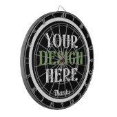 Aangepaste, unieke, slanke & minimalistische Hersh Dartbord (Voorkant Links)