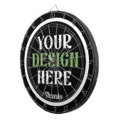 Aangepaste, unieke, slanke & minimalistische Hersh Dartbord (Voorkant Rechts)