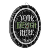 Aangepaste, unieke, slanke & minimalistische Hersh Dartbord (Voorkant Links)