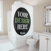 Aangepaste, unieke, slanke & minimalistische Hersh Douchegordijn (In situ)