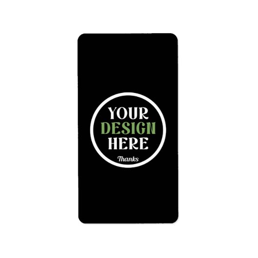 Aangepaste, unieke, slanke & minimalistische Hersh Etiket (Voorkant)