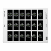 Aangepaste, unieke, slanke & minimalistische Hersh Etiket (Full Sheet)