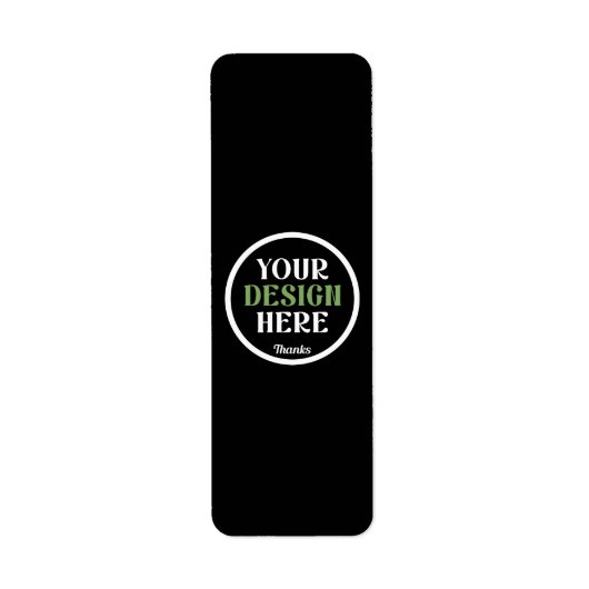 Aangepaste, unieke, slanke & minimalistische Hersh Etiket (Voorkant)