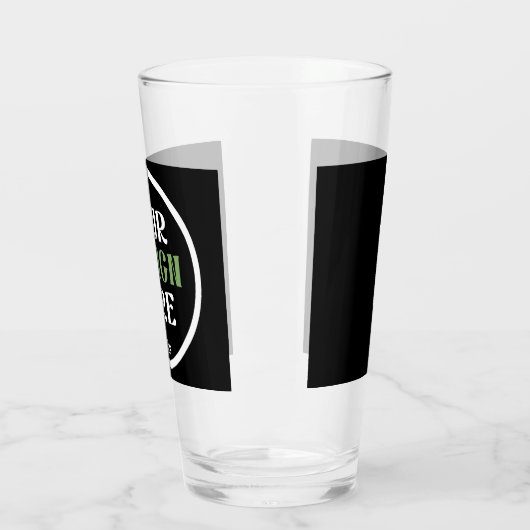 Aangepaste, unieke, slanke & minimalistische Hersh Glas (Links)