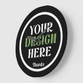 Aangepaste, unieke, slanke & minimalistische Hersh Grote Klok (Hoek)