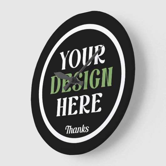 Aangepaste, unieke, slanke & minimalistische Hersh Grote Klok (Hoek)