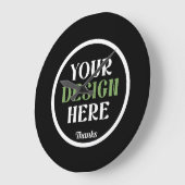 Aangepaste, unieke, slanke & minimalistische Hersh Grote Klok (Hoek)