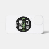 Aangepaste, unieke, slanke & minimalistische Hersh iPhone Hoesje (Achterkant horizontaal)