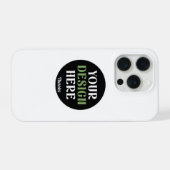 Aangepaste, unieke, slanke & minimalistische Hersh iPhone Hoesje (Achterkant horizontaal)