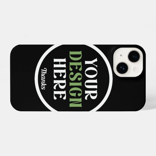 Aangepaste, unieke, slanke & minimalistische Hersh iPhone Hoesje (Achterkant horizontaal)