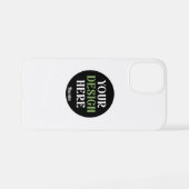 Aangepaste, unieke, slanke & minimalistische Hersh iPhone Hoesje (Achterkant horizontaal)