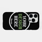 Aangepaste, unieke, slanke & minimalistische Hersh iPhone Hoesje (Achterkant horizontaal)