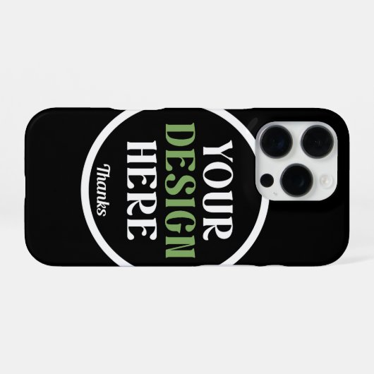 Aangepaste, unieke, slanke & minimalistische Hersh iPhone Hoesje (Achterkant horizontaal)