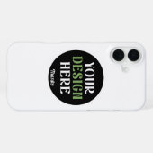 Aangepaste, unieke, slanke & minimalistische Hersh iPhone Hoesje (Achterkant horizontaal)