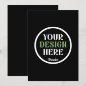 Aangepaste, unieke, slanke & minimalistische Hersh Kaart (Voorkant / Achterkant)