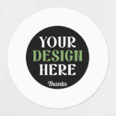 Aangepaste, unieke, slanke & minimalistische Hersh Labels (Design 2)