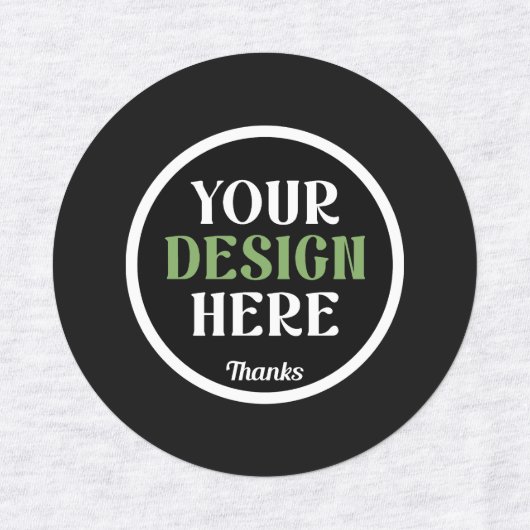 aangepaste, unieke, slanke & minimalistische hersh labels (Design 2)