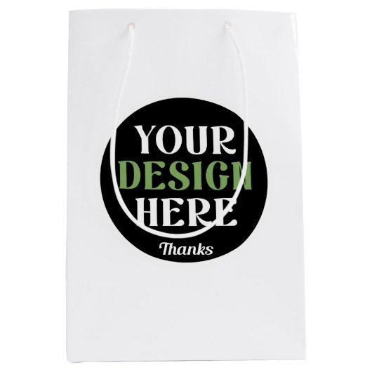 Aangepaste, unieke, slanke & minimalistische Hersh Medium Cadeauzakje (Voorkant)