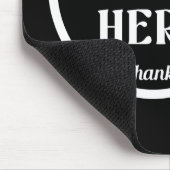 Aangepaste, unieke, slanke & minimalistische Hersh Muismat (Hoek)