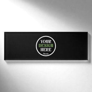 aangepaste, unieke, slanke & minimalistische hersh naambadge