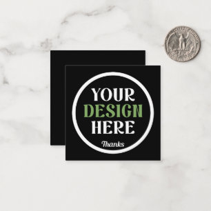 Aangepaste, unieke, slanke & minimalistische Hersh Notitiekaartje