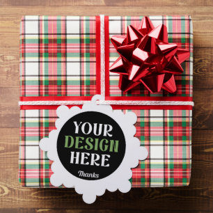 Aangepaste, unieke, slanke & minimalistische Hersh Ornament Kaart