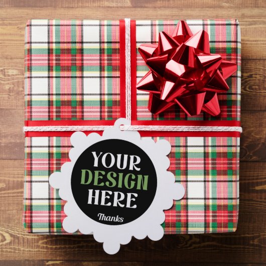 Aangepaste, unieke, slanke & minimalistische Hersh Ornament Kaart (Insitu (Geschenk))