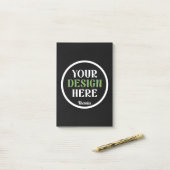 Aangepaste, unieke, slanke & minimalistische Hersh Post-it® Notes (Op bureau)