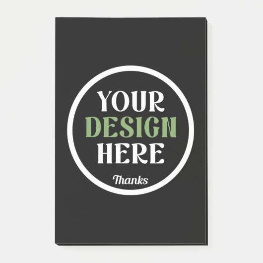 Aangepaste, unieke, slanke & minimalistische Hersh Post-it® Notes (Voorkant)