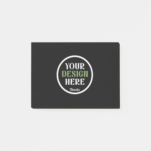 Aangepaste, unieke, slanke & minimalistische Hersh Post-it® Notes (Voorkant)