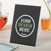 Aangepaste, unieke, slanke & minimalistische Hersh Reclamebord Met Voetstuk (Insitu)