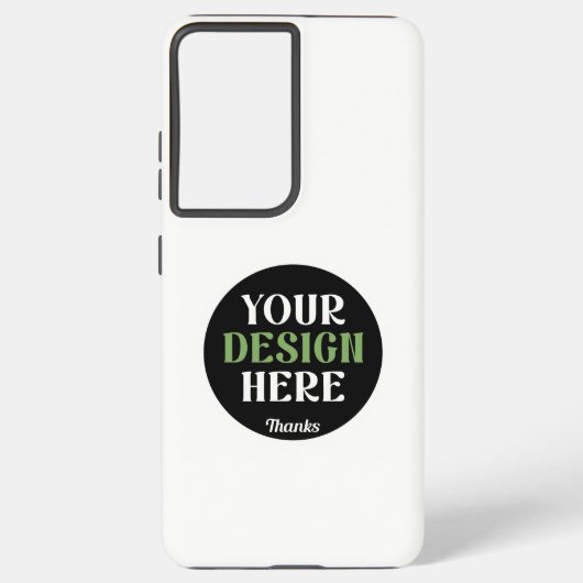 Aangepaste, unieke, slanke & minimalistische Hersh Samsung Galaxy Hoesje (Achterkant)