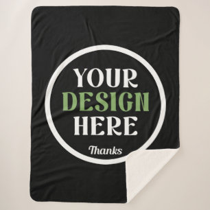 Aangepaste, unieke, slanke & minimalistische Hersh Sherpa Deken