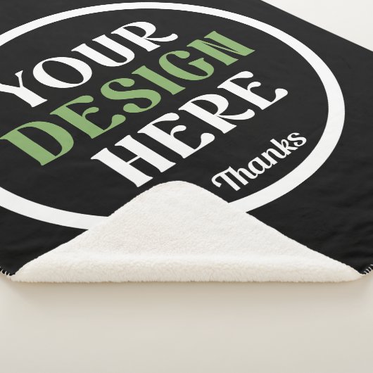 Aangepaste, unieke, slanke & minimalistische Hersh Sherpa Deken (3/4)