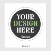 Aangepaste, unieke, slanke & minimalistische Hersh Sticker (Vel)