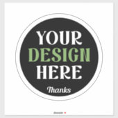 Aangepaste, unieke, slanke & minimalistische Hersh Sticker (Vel)