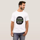 Aangepaste, unieke, slanke & minimalistische Hersh T-shirt (Voorkant volledig)
