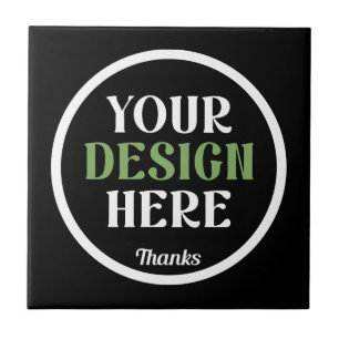 Aangepaste, unieke, slanke & minimalistische Hersh Tegeltje